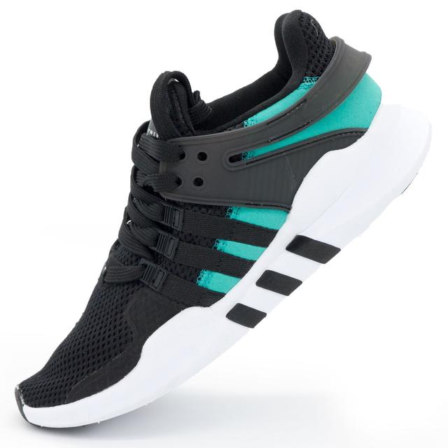 Кросівки Adidas Equipment support (EQT) чорні з зеленим