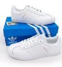 White sneakers Adidas Gazelle leather, Vietnam