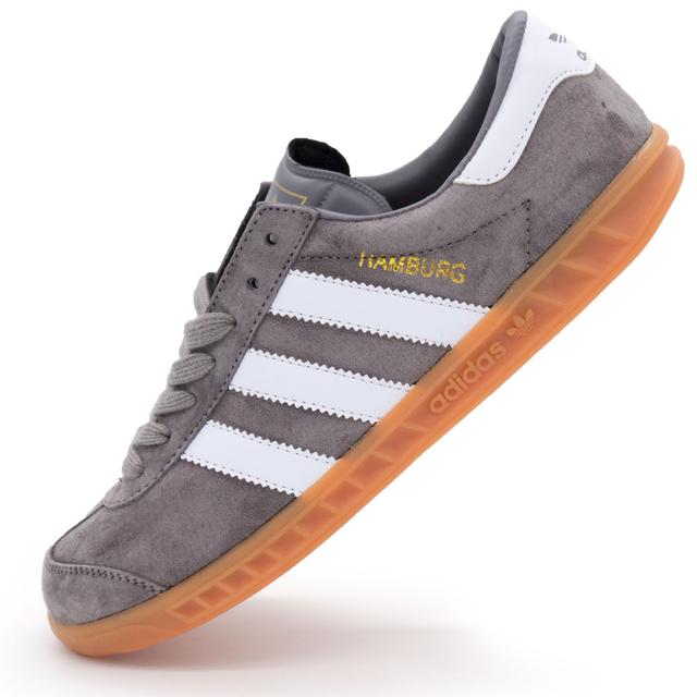 Gray Adidas Hamburg sneakers - Natural suede - Top quality!