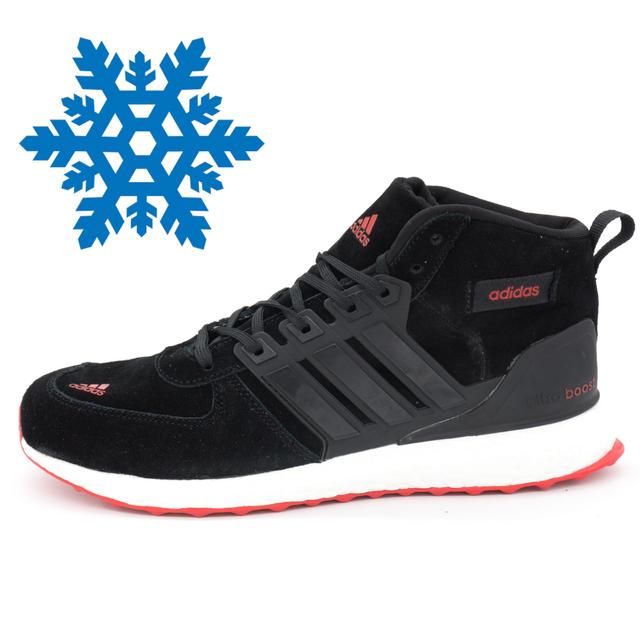 Winter sneakers Adidas Ultra Boost black with red Top quality