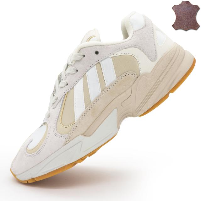 Sneakers Adidas Yung-1 beige, natural suede. Top quality!