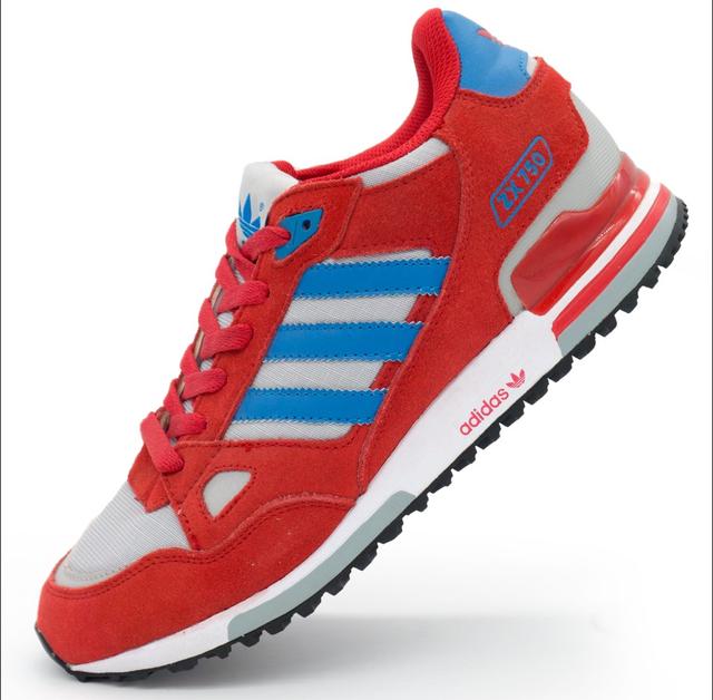 Adidas zx750 men's sneakers red.