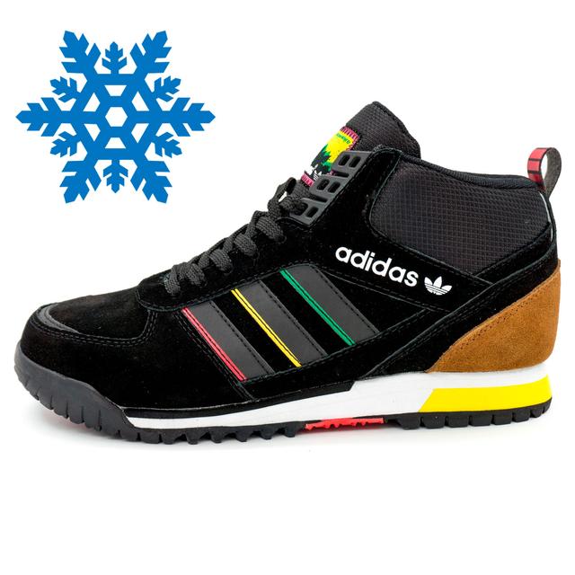 Зимові кросівки Adidas ZX TR MID чорні - Топ якість