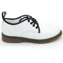 White women's shoes Dr. Martens, genuine leather