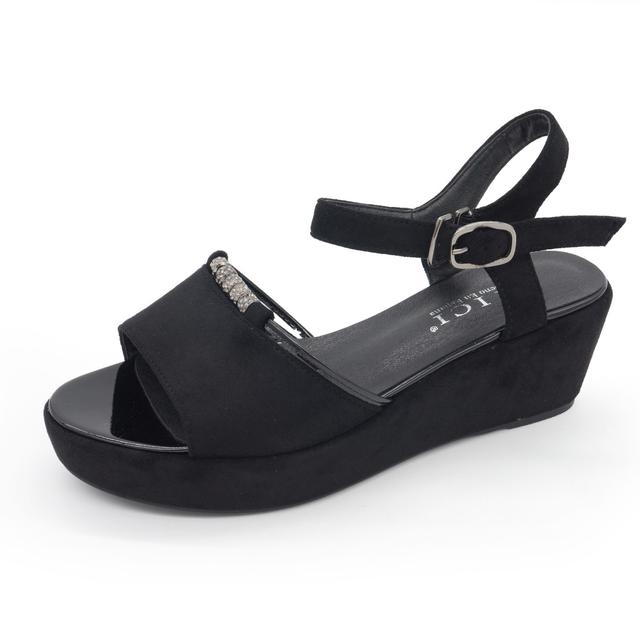 Wedge sandals LIICI D3089-351-2 black