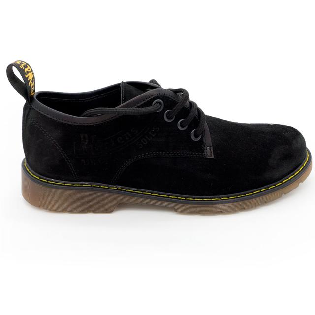 Black women's shoes Dr. Martens, natural suede