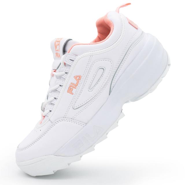 Women's white and pink sneakers FILA Disruptor 2 Vietnam