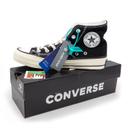 Кеди Even Star  у стилі Converse, конверс Chuck 70 високі чорно-білі