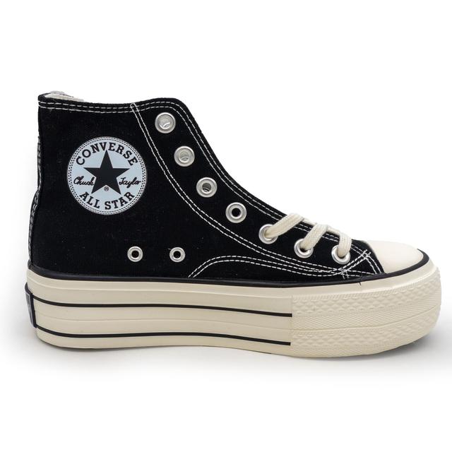 Women's Evenstar Converse Style High Platform Sneakers Converse Chuck 70 High Black White