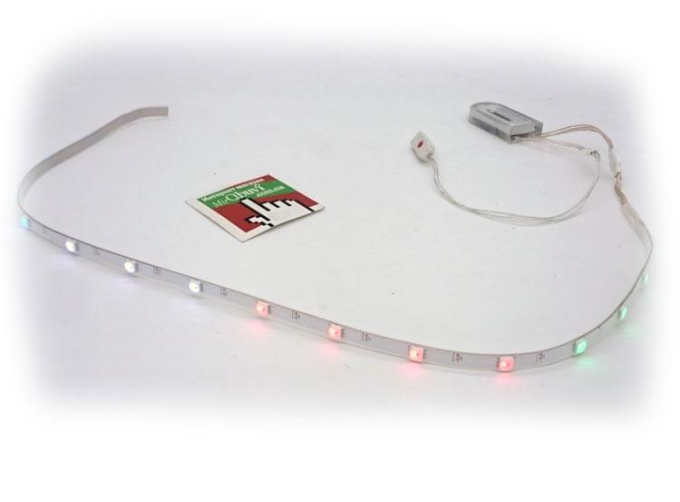 A set with an LED strip.