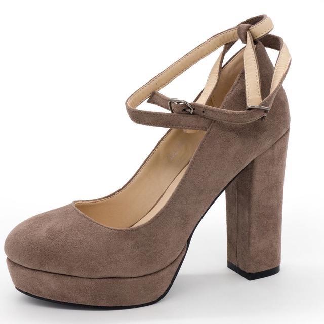 LIICI H095-B668 Apricot platform shoes for women