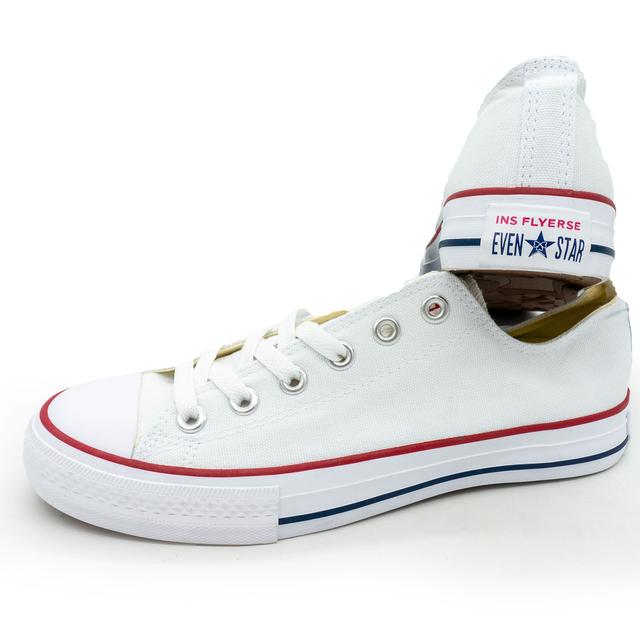 Converse All Star Low White EVEN STAR Conversion Style Sneakers