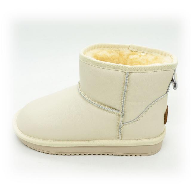 Low winter women's Uggs It ts beige leather