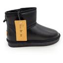 Low winter women's Uggs It ts black leather