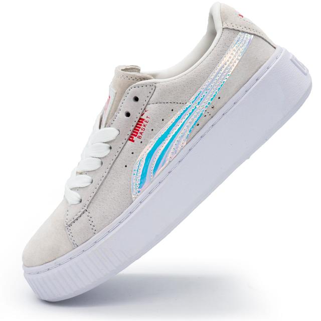 Sneakers white with silver - Top quality!