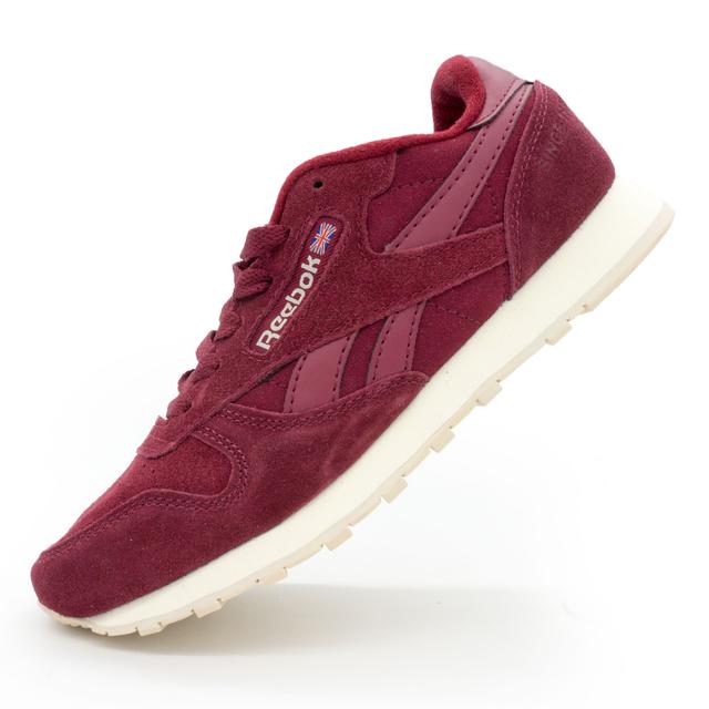 Women's sneakers Reebok classic burgundy (Rybok classic natural suede)