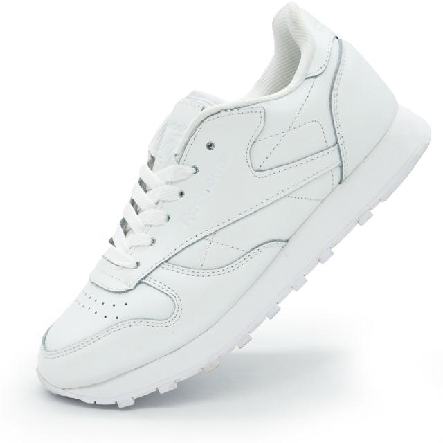 Кросівки жіночі Reebok classic leather white (Рибок класик білі, шкіра)