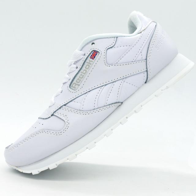 Жіночі Reebok classic leather білі (Рібок класик шкіра)