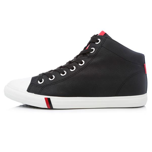 RenBen 7181-2 Men's Black Leather Sneakers