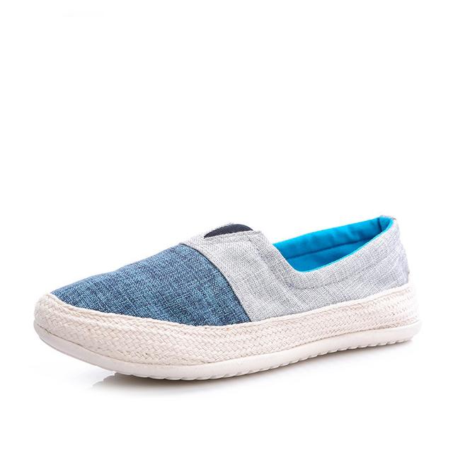 RenBen 3266-1 blue-grey slip-ons for men