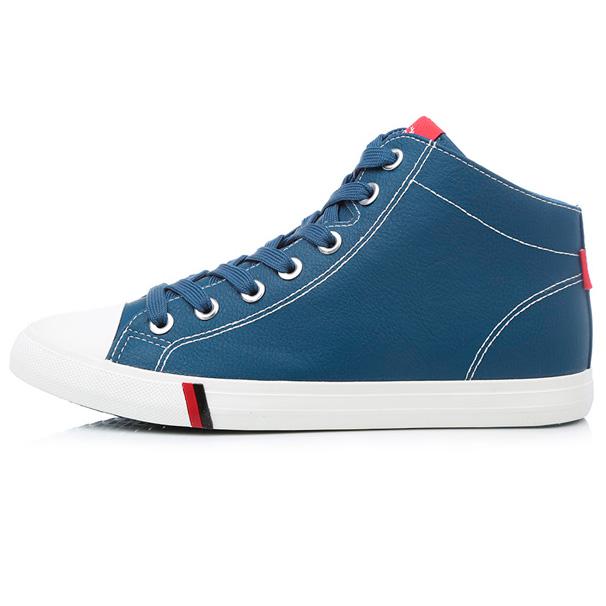 RenBen 7181-3 Men's Blue Leather Sneakers