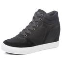 RenBen 8107-2 Women's Black Suede Sneakers