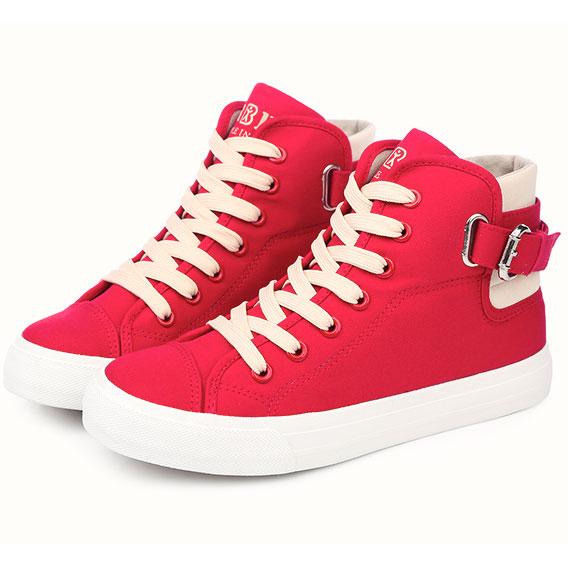 Women's red sneakers RenBen 8111-3