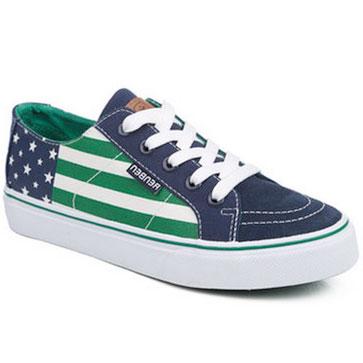 RenBen 8137-2 Women's Green Low Top Sneakers