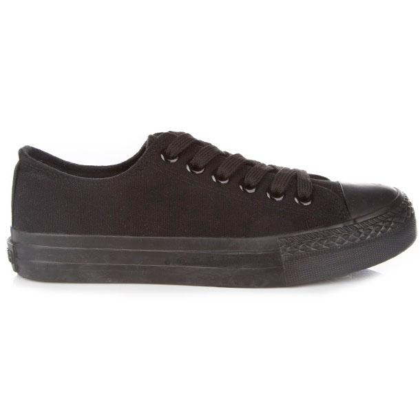 RenBen 1159 8635 All Black Low Top Sneakers