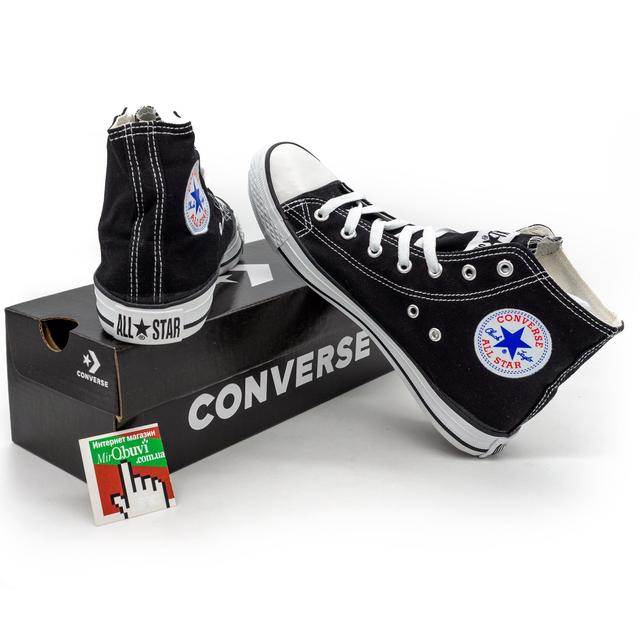 Кеди Converse all star високі чорні