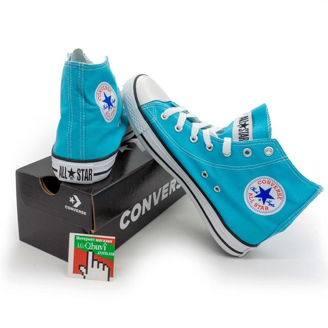 Converse all star high blue sneakers