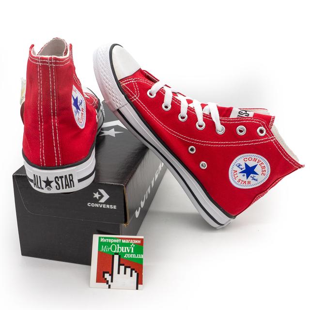 Converse all star high red sneakers