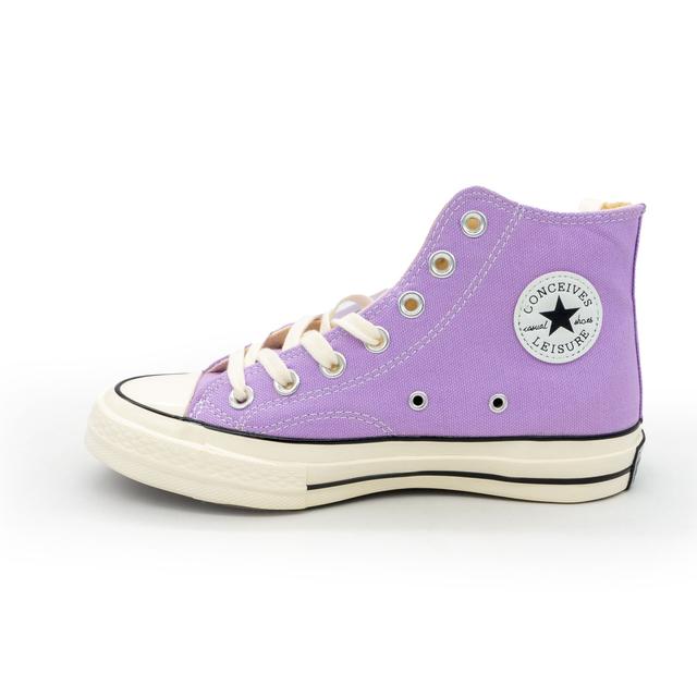 Високі фіолетові кеди Conceives LE I Sure у стилі конверс, Converse Chuck 70