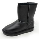 high, winter women's Uggs It ts black leather