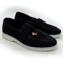 Women's black loafers