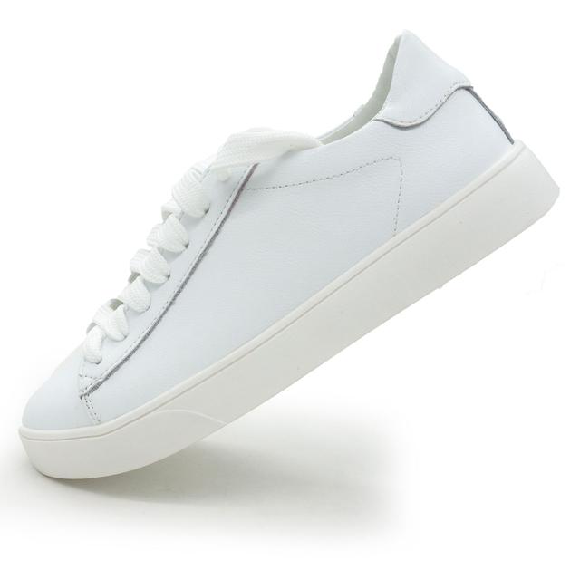 Kelly Corso Women's White Leather Sneakers