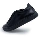 Kelly Corso Women's Black Leather Sneakers