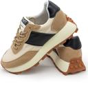 Women's sneakers midecwty 168 dark beige