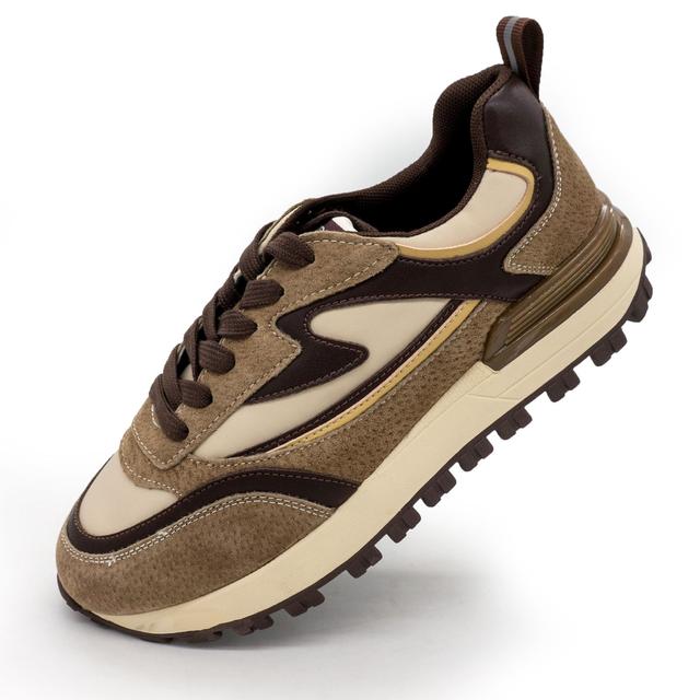 Women's leather sneakers Lonza ZSL 6827 brown