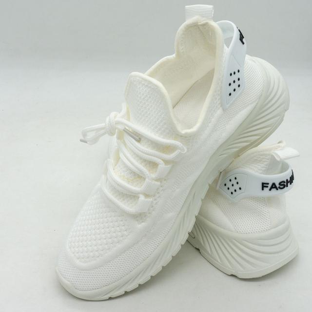 Women's textile sneakers BK-2 white