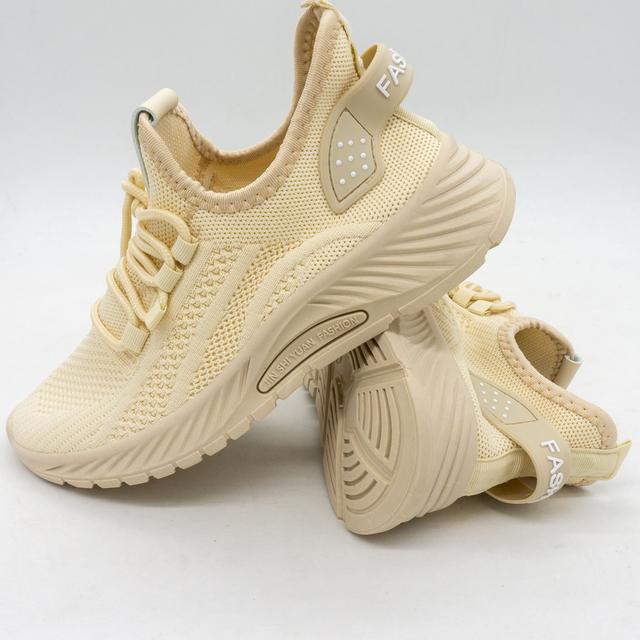 Women's textile sneakers BK-3 beige