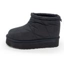 Winter women's black boots on a high sole