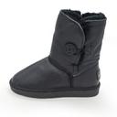 High winter women's Ugg boots black leather