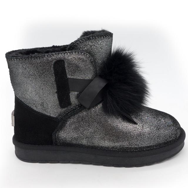 Medium winter women's UGG (Uggs) black with sequins