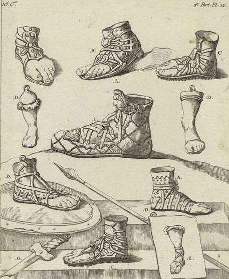 Фото первой обуви Древнего Рима