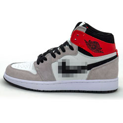 фото Високі сірі кросівки Nike Air Jordan 1 Retro High. Топ якість!