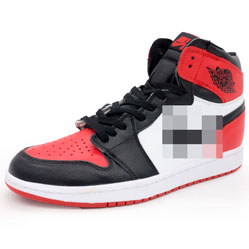 фото Високі білим та червоним кросівки Nike Air Jordan 1. Топ якість!